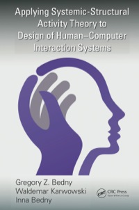 Cover image: Applying Systemic-Structural Activity Theory to Design of Human-Computer Interaction Systems 1st edition 9781138747968