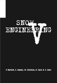 Imagen de portada: Snow Engineering V 1st edition 9789058096340