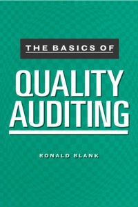Imagen de portada: The Basics of Quality Auditing 1st edition 9781138438866