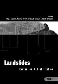Immagine di copertina: Landslides: Evaluation and Stabilization/Glissement de Terrain: Evaluation et Stabilisation, Set of 2 Volumes 1st edition 9780415356657