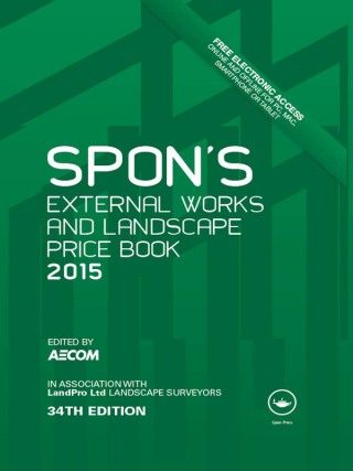 Imagen de portada: Spon's External Works and Landscape Price Book 2015 34th edition 9781482255225