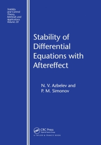 Imagen de portada: Stability of Differential Equations with Aftereffect 1st edition 9780367835637