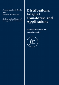 Cover image: Distribution, Integral Transforms and Applications 1st edition 9780367837488