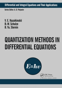 Cover image: Quantization Methods in the Theory of Differential Equations 1st edition 9780367837501