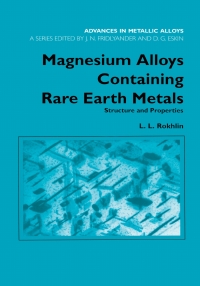 Imagen de portada: Magnesium Alloys Containing Rare Earth Metals 1st edition 9780415284141