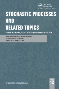 Cover image: Stochastic Processes and Related Topics 1st edition 9780367848262