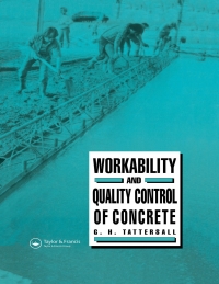 Imagen de portada: Workability and Quality Control of Concrete 1st edition 9780419148609