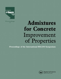 Cover image: Admixtures for Concrete - Improvement of Properties 1st edition 9780412374104
