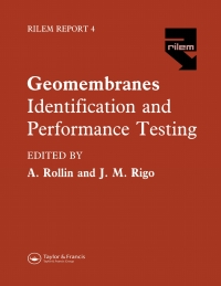 Cover image: Geomembranes - Identification and Performance Testing 1st edition 9780367864019