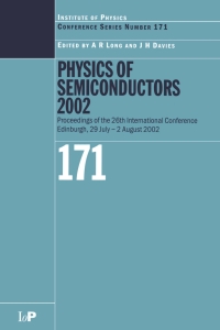 表紙画像: Physics of Semiconductors 2002 1st edition 9780750309240