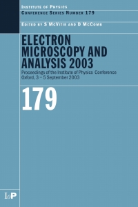 Cover image: Electron Microscopy and Analysis 2003 1st edition 9780367394530