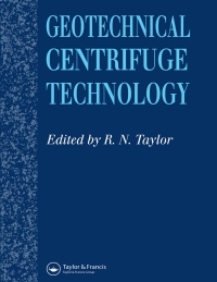 Cover image: Geotechnical Centrifuge Technology 1st edition 9780367863852