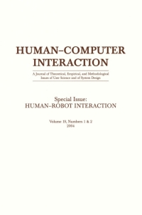 Cover image: Human-robot Interaction 1st edition 9780805895537