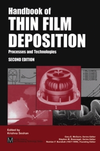 Cover image: Handbook of Thin Film Deposition Techniques Principles, Methods, Equipment and Applications, Second Editon 1st edition 9780815514428