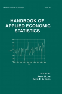 Cover image: Handbook of Applied Economic Statistics 1st edition 9780367579371