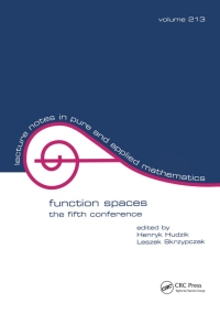 Cover image: Function Spaces 1st edition 9780824704193