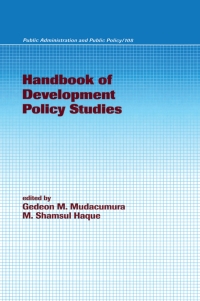 Cover image: Handbook of Development Policy Studies 1st edition 9780824706029