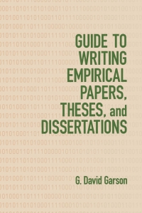 Cover image: Guide to Writing Empirical Papers, Theses, and Dissertations 1st edition 9780367396688