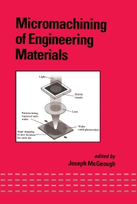 Cover image: Micromachining of Engineering Materials 1st edition 9781032419794
