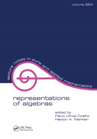 Imagen de portada: Representations of Algebras 1st edition 9780824707330