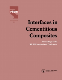 Imagen de portada: Interfaces in Cementitious Composites 1st edition 9780419182306