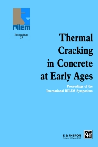 Imagen de portada: Thermal Cracking in Concrete at Early Ages 1st edition 9780419187103