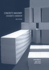 Cover image: Concrete Masonry Designer's Handbook 2nd edition 9780419194408