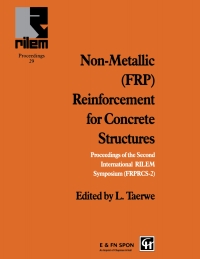 Cover image: Non-Metallic (FRP) Reinforcement for Concrete Structures 1st edition 9780419205401