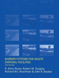 Cover image: Barrier Systems for Waste Disposal Facilities 2nd edition 9780367863722