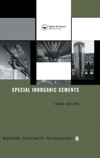 Titelbild: Special Inorganic Cements 1st edition 9780419227908
