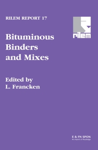 表紙画像: Bituminous Binders and Mixes 1st edition 9780419228707