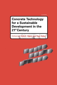 Cover image: Concrete Technology for a Sustainable Development in the 21st Century 1st edition 9780367864088
