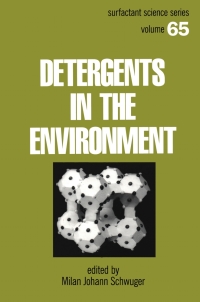 Cover image: Detergents and the Environment 1st edition 9780824793968