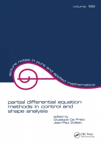 Cover image: partial differential equation methods in control and shape analysis 1st edition 9780367837679