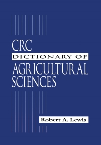 Titelbild: CRC Dictionary of Agricultural Sciences 1st edition 9780849323270