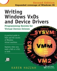 صورة الغلاف: Writing Windows VxDs and Device Drivers 2nd edition 9781138412385