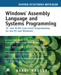 Imagen de portada: Windows Assembly Language and Systems Programming 1st edition 9781138412538