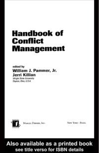 Titelbild: Handbook of Conflict Management 1st edition 9780824742577