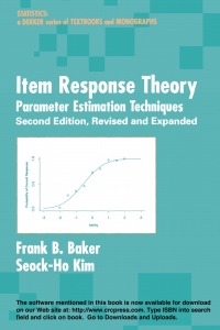 Immagine di copertina: Item Response Theory 2nd edition 9781032477923
