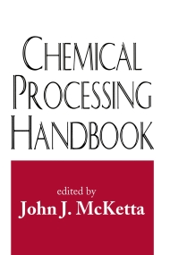 Cover image: Chemical Processing Handbook 1st edition 9781498782951