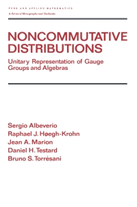 Cover image: Noncommutative Distributions 1st edition 9780824791315