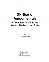 Imagen de portada: Six Sigma Fundamentals 1st edition 9781138438880