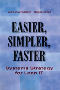 Cover image: Easier, Simpler, Faster 1st edition 9781563273537