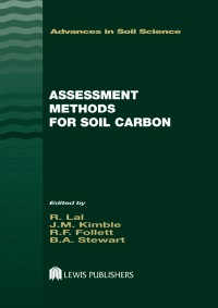 Cover image: Assessment Methods for Soil Carbon 1st edition 9780367397685