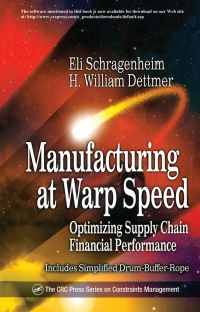 Omslagafbeelding: Manufacturing at Warp Speed 1st edition 9781574442939