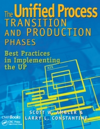 表紙画像: The Unified Process Transition and Production Phases 1st edition 9781578200924