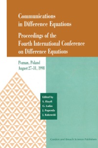 Imagen de portada: Communications in Difference Equations 1st edition 9789056996888