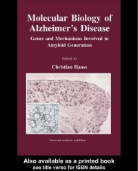 Cover image: Molecular Biology of Alzheimer's Disease 1st edition 9789057023811