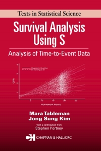 Cover image: Survival Analysis Using S 1st edition 9781584884088