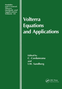 Imagen de portada: Volterra Equations and Applications 1st edition 9789056991715